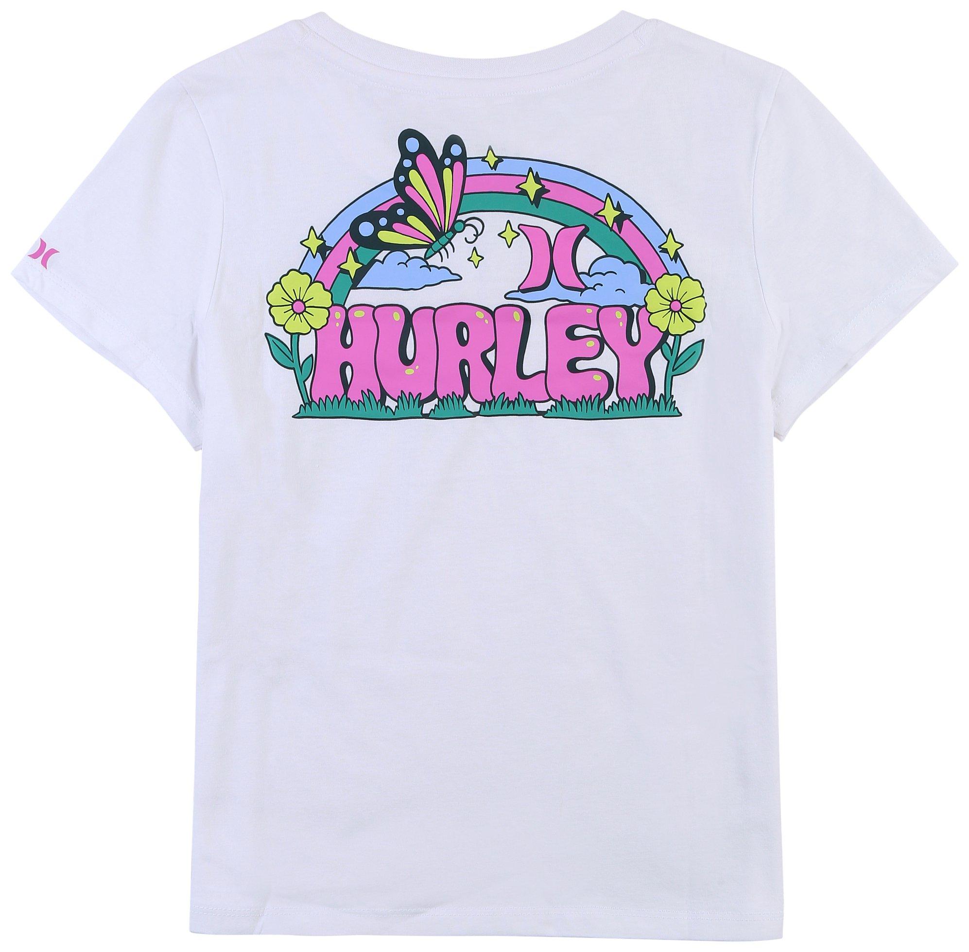 Hurley Big Girls Puff Have Fun Short Sleeve T-Shirt