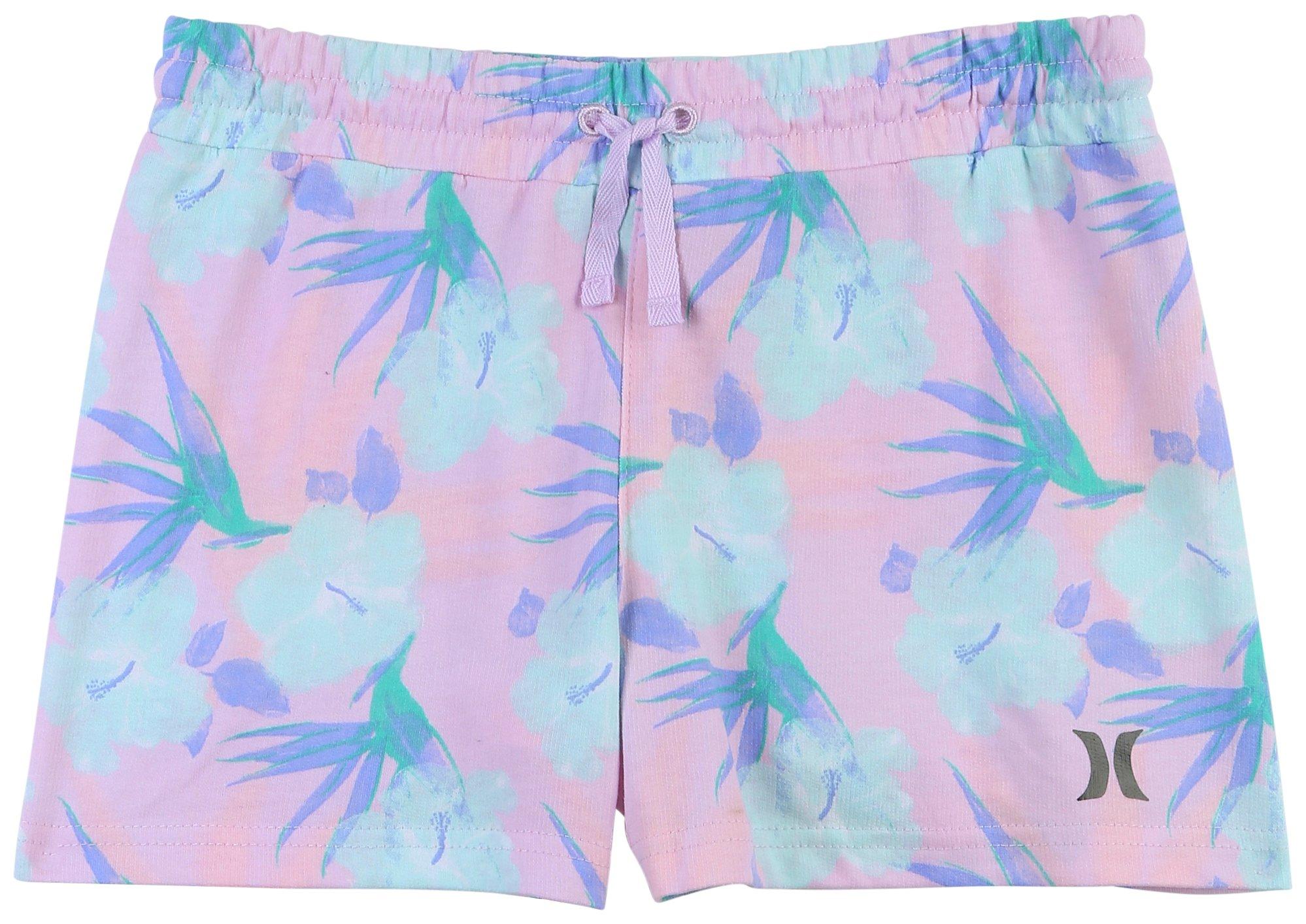 Hurley Girls Floral French Terry Shorts