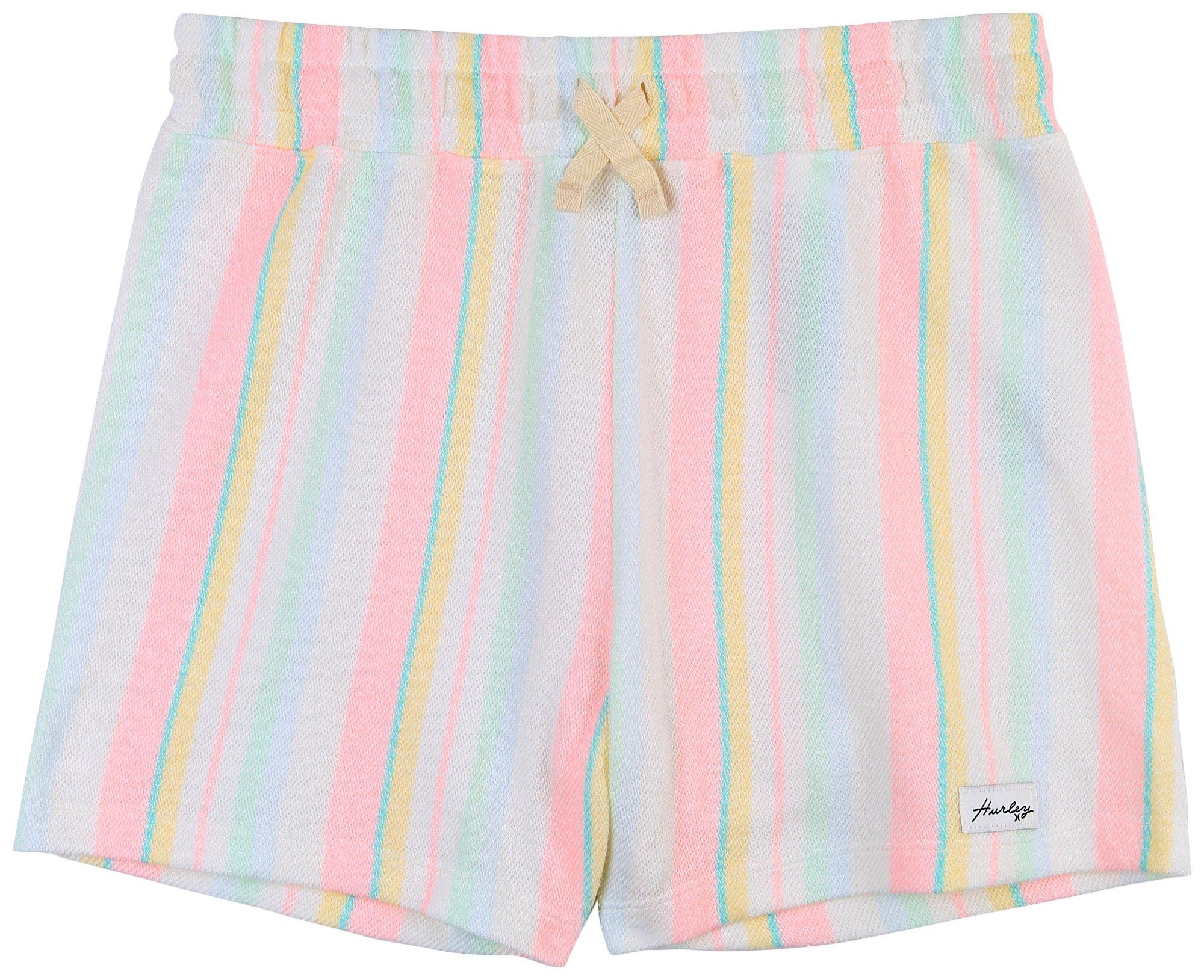 Hurley Girls Striped Hurley Beach Shorts