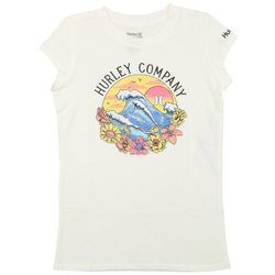 Big Girls Ocean Graphic Short Sleeve T-Shirt