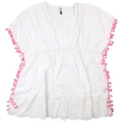 Big Girls Solid White Swim Cover-Up
