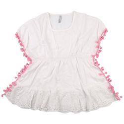 Little Girls Solid White Swim Cover-Up