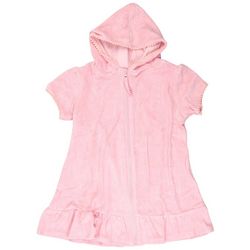 Raviya Little Girls Pink Zipper Hooded Cover Up