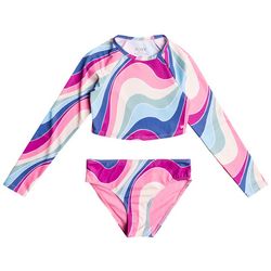 Roxy Big Girls 2-pc. Vacation Memories Print Swimsuit Sets