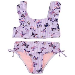Kensie Girl Little Girls  2-Pc. Butterfly Swimsuit Set