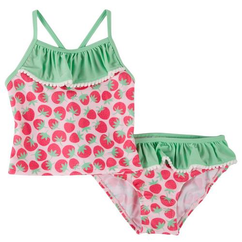 Floatimini Little Girls 2-pc. Strawberry Tankini Swimsuit