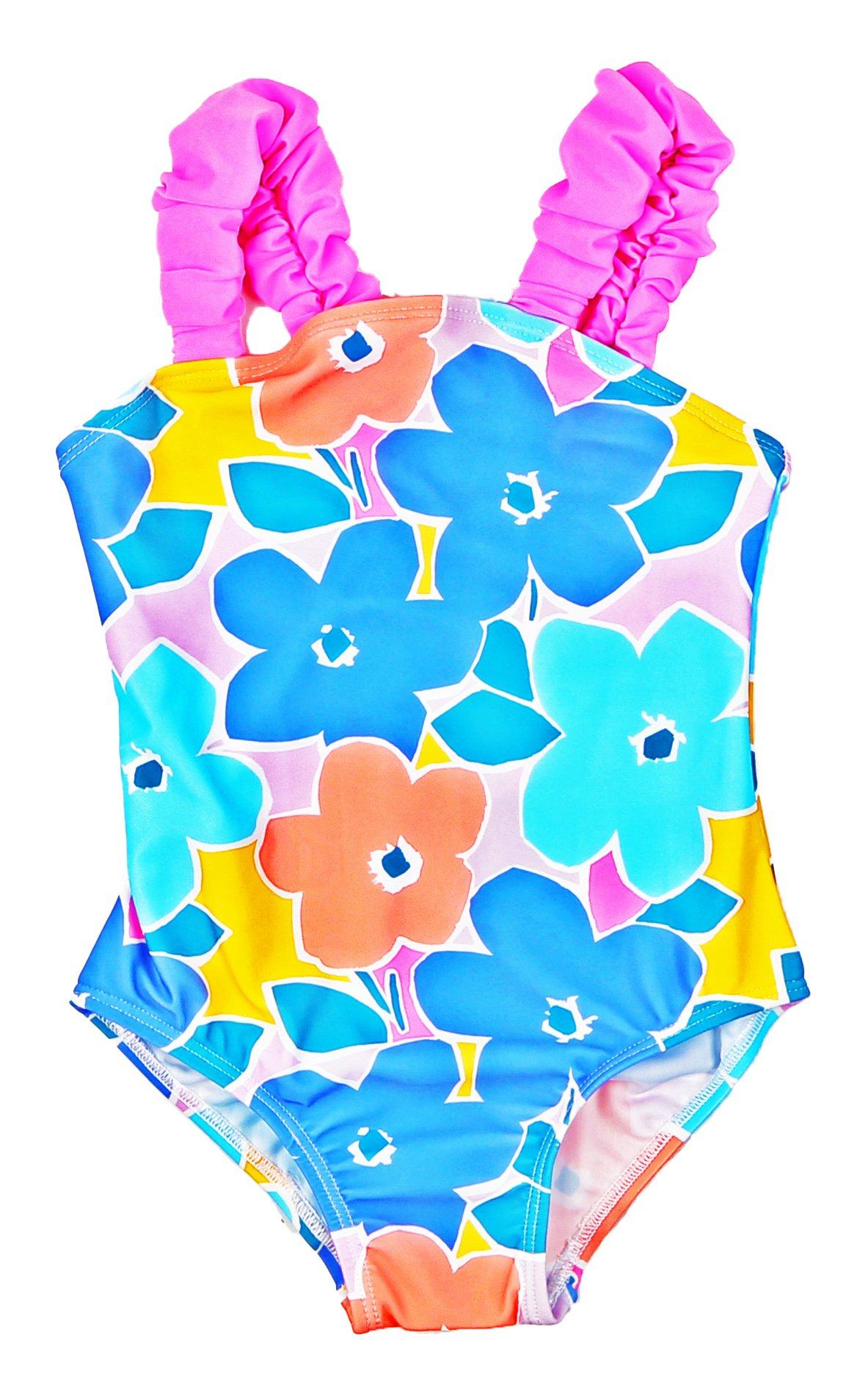 Little Girls 1 Pc. Floral Swimsuit