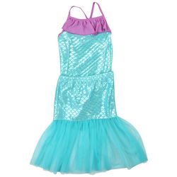 Little Girls 2-pc. Iridescent Mermaid Scale Swimsuit Set
