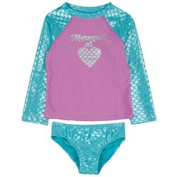 Floatimini Little Girls 2-pc. Iridescent Swimsuit Set
