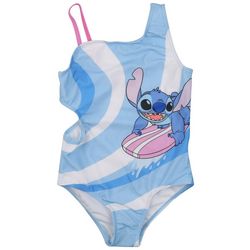 STITCH Little Girls 1-Pc. Stripe  Swimsuit