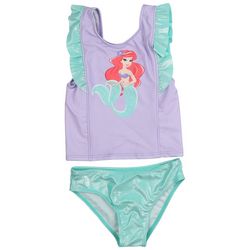 LITTLE MERMAID  Little Girls 2-Pc. Ruffled Swimsuit Set
