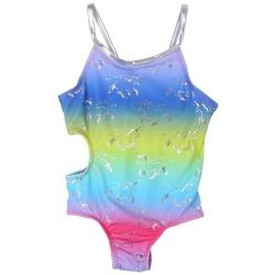 DOT & ZAZZ Little Girls 1 Pc. Rainbow Swimsuit