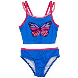 Little Girls 2-Pc. Butterfly Swimsuit Set