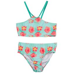 BRIGHT SKY Big Girls 2-pc. Floral Bandana Swimsuit Set