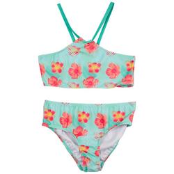 Big Girls 2-pc. Floral Bandana Swimsuit Set
