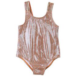 Little Girls One-Piece Striped Swimsuit