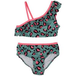 Dot & Zazz Big Girls 2-pc. Animal Print Swimsuit Set