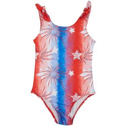 DOT & ZAZZ Little Girls Americana Bow 1-pc. Swimsuit