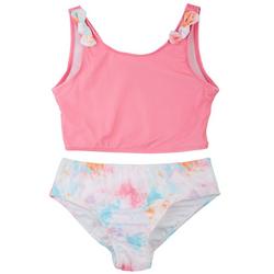 Little Girls 2-pc. Bow Tankini Swimsuit Set