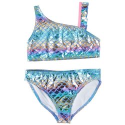 Shelloha Big Girls 2-pc. Mermaid Ombre Bikini Swimsuit