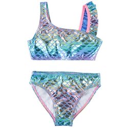 Shelloha Little Girls 2-pc. Mermaid Ombre Bikini Swimsuit
