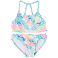 Little Girls 2-pc. Tie Dye Print Bikini Swimsuit