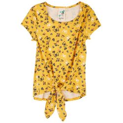 Lily Bleu Big Girls Butterfly Tie Front Top