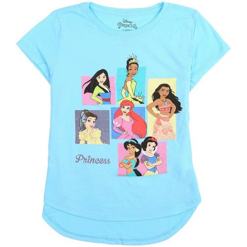 Little Girls Princesses Short Sleeve T-Shirt