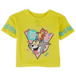 Tom & Jerry Little Girls Retro Character Print Boxy T-Shirt