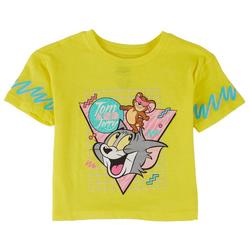 Little Girls Retro Character Print Boxy T-Shirt