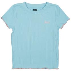 Little Girls Cotton Candy Ribbed Tee