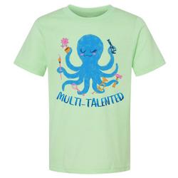 Little Girls Octupos Graphic T-Shirt