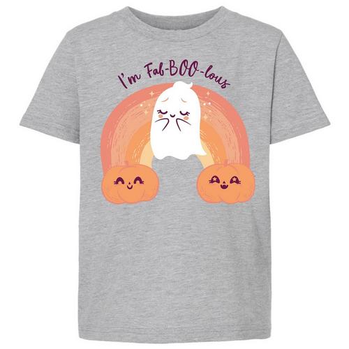 Awayalife Big Girls Fab-Boo-Lous Halloween T-Shirt