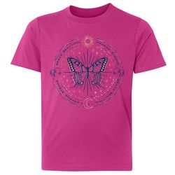 Awayalife Big Girls Butterfly Celestial T-Shirt