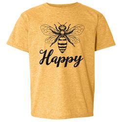 Awayalife Big Girls Bee Happy T-Shirt