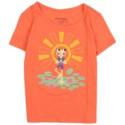DOT & ZAZZ Little Girls Frog Yoga Short Sleeve Shirt
