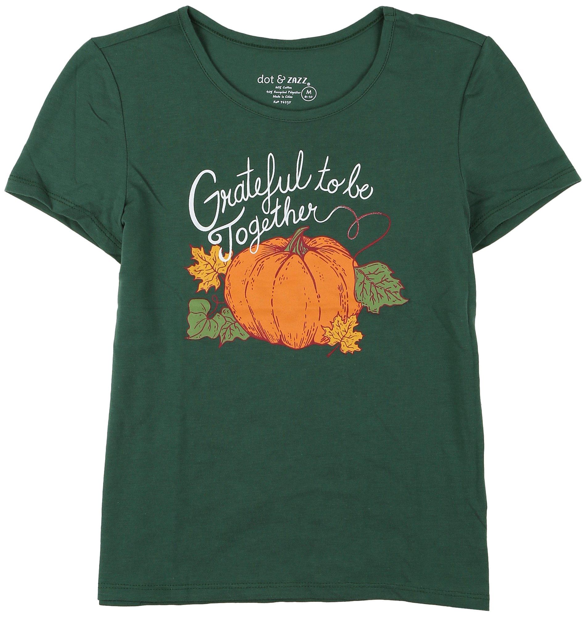 Little Girls Grateful Short Sleeve Tee