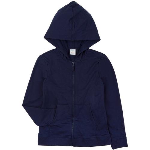 Big Boys Solid French Terry Zipper Hoodie