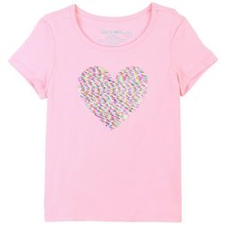 DOT & ZAZZ Little Girls Valentine's Sequin Short Sleeve