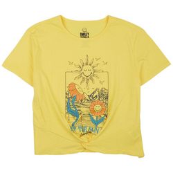 Smiley World Big Girls Happy Sunflowers T-shirt