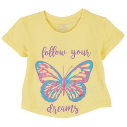 Hollywood Little Girls Follow Your Dreams Butterfly T-Shirt