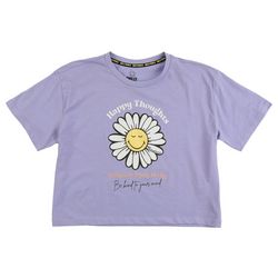 Smiley World Big Girls Smiley Sun Flower Screen T-shirt