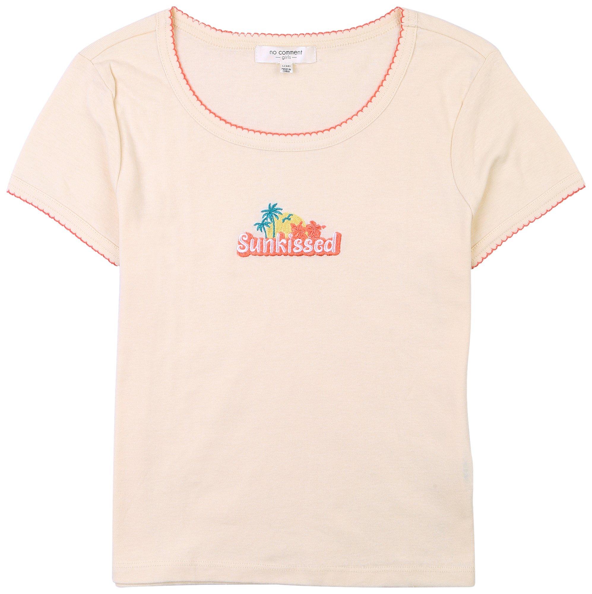 No Comment Big Girls Sunkissed Short Sleeve Top