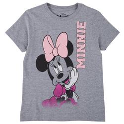 Little Girls Minnie Screen Print T-Shirt