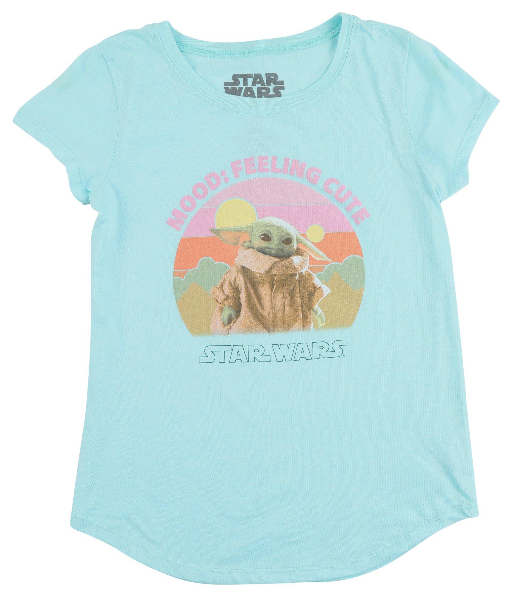 Star Wars Big Girls Mood Feeling Cute Screen T-Shirt