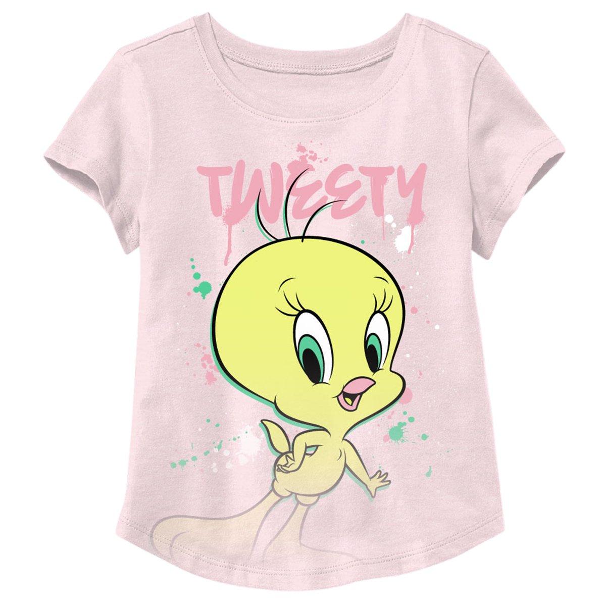 Tweety Bird Big Girls Tweety Short Sleeve T-Shirt