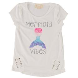 Little Girls Mermaid Vibes Sequin Top