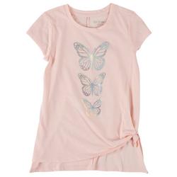 Little Girls Stacked Butterfly T-Shirt