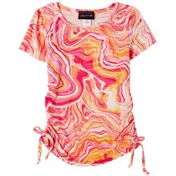 Kids Can't Miss Big Girls Swirl Side Ruched Top
