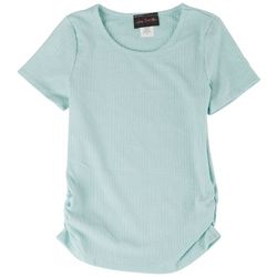 Kids Can't Miss Big Girls Waffle Side Cinched Top